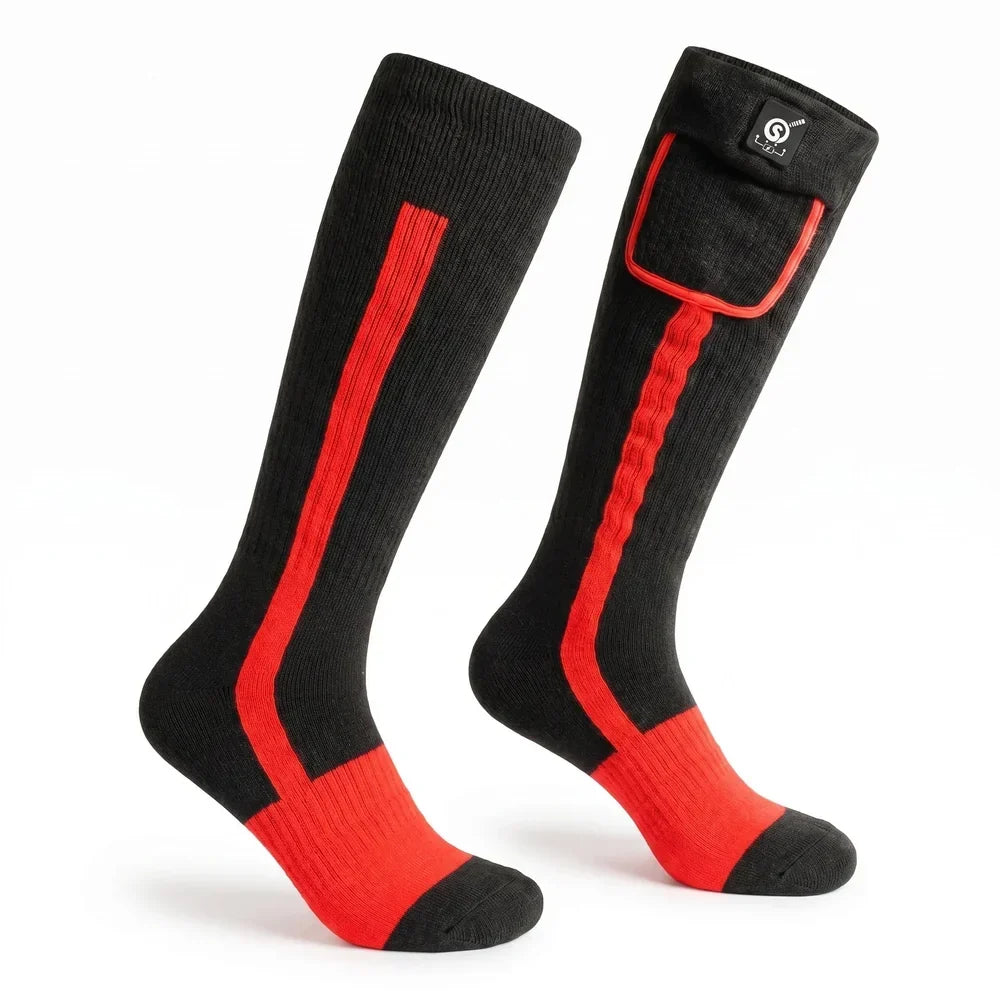 Verwarmde Sokken Rood Unisex – foto 1